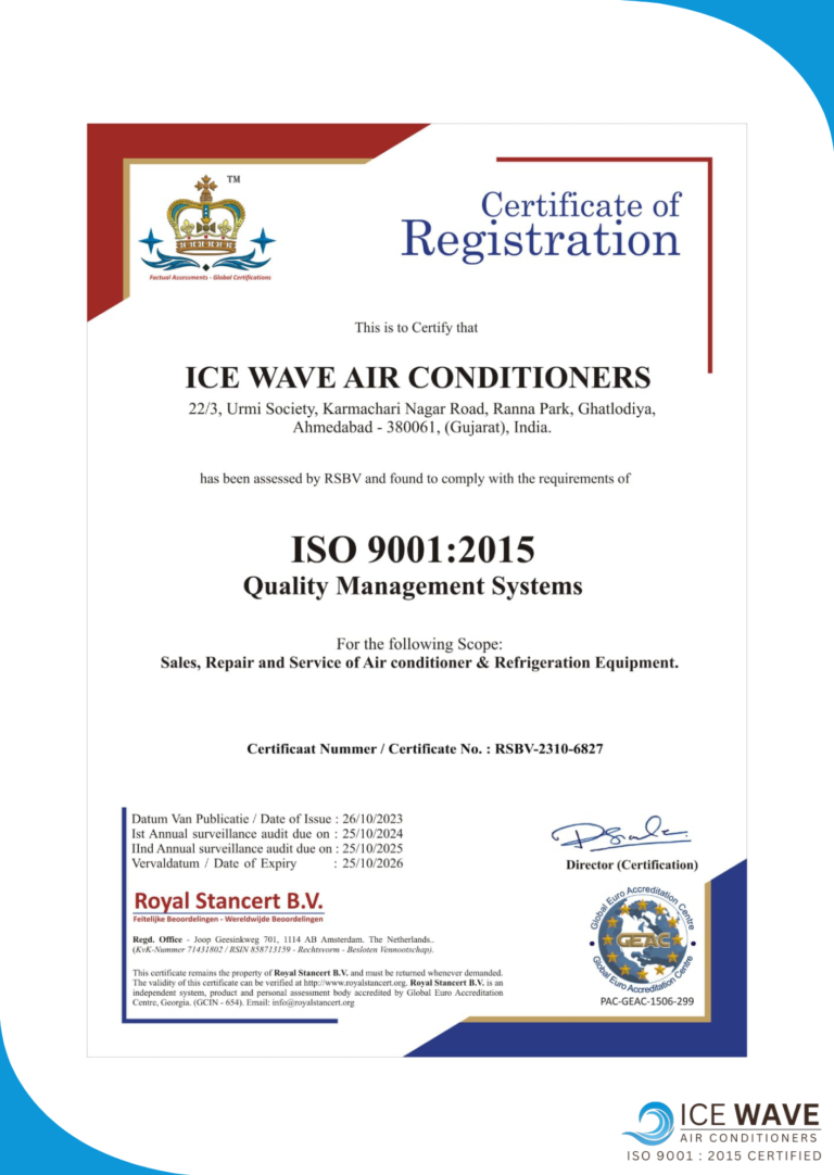 ISO CERTIFICATE 9001 : 2015